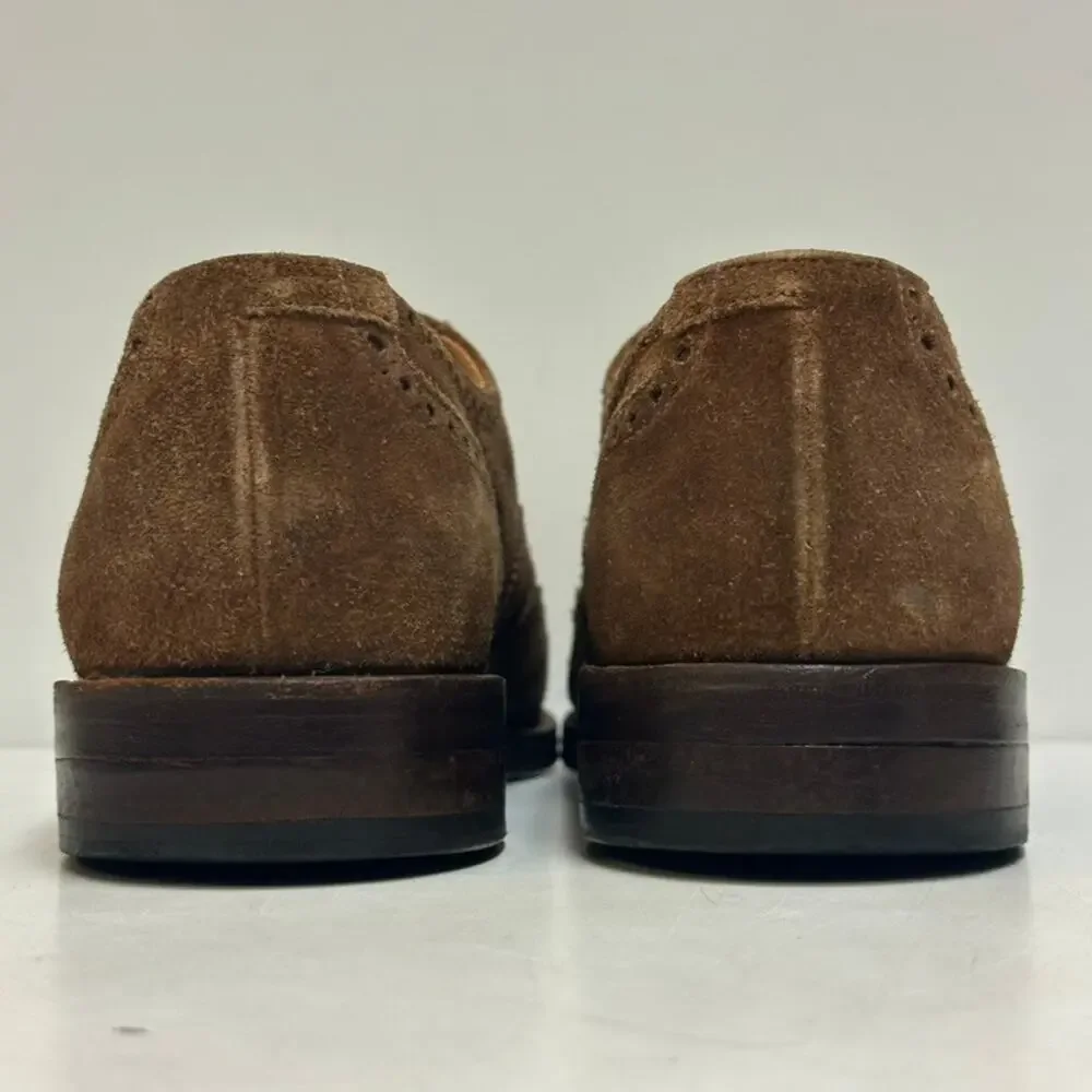 VGUC Crockett & Jones x Ralph Lauren Westgate Snuff Suede Oxford Wingtip 9.5 D